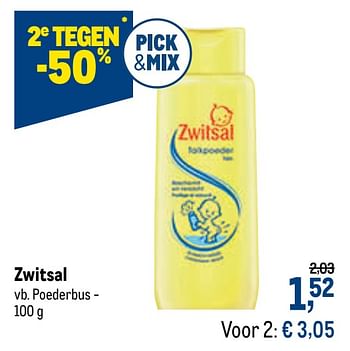 Promoties Zwitsal poederbus - Zwitsal - Geldig van 16/12/2020 tot 01/01/2021 bij Makro
