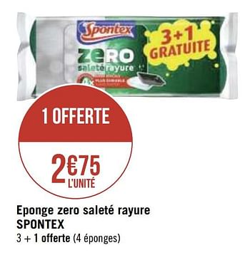 Promotions Eponge zero saleté rayure spontex - Spontex - Valide de 30/11/2020 à 13/12/2020 chez Géant Casino