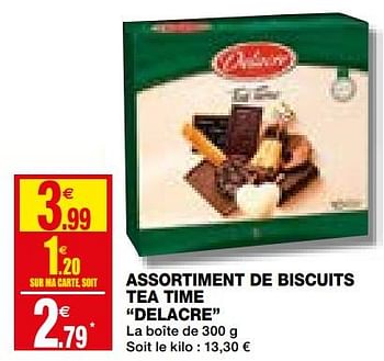 Promotions Assortiment de biscuits tea time delacre - Delacre - Valide de 02/12/2020 à 13/12/2020 chez Coccinelle