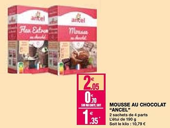 Promoties Mousse au chocolat ancel - Ancel - Geldig van 02/12/2020 tot 13/12/2020 bij Coccinelle