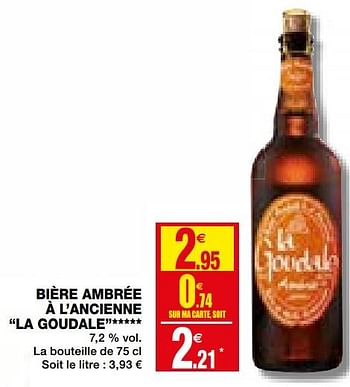 Promotions Bière ambrée à l`ancienne la goudale - La Goudale - Valide de 02/12/2020 à 13/12/2020 chez Coccinelle