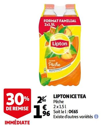 Promotions Lipton ice tea - Lipton - Valide de 09/12/2020 à 13/12/2020 chez Auchan Ronq