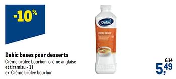 Promotions Debic bases pour desserts crème brûlée bourbon - Debic - Valide de 16/12/2020 à 01/01/2021 chez Makro