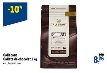 Promotions Callebaut callets de chocolat chocolat noir - Callebaut - Valide de 16/12/2020 à 01/01/2021 chez Makro