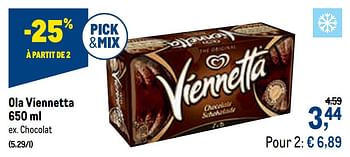 Promotions Ola viennetta chocolat - Ola - Valide de 16/12/2020 à 01/01/2021 chez Makro