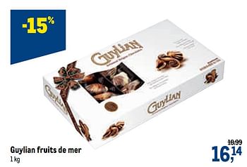 Promotions Guylian fruits de mer - Guylian - Valide de 16/12/2020 à 01/01/2021 chez Makro