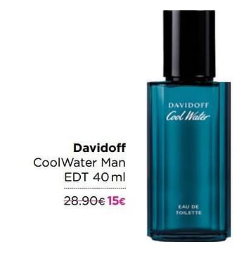 Promoties Davidoff coolwater man edt - Davidoff - Geldig van 02/12/2020 tot 31/12/2020 bij ICI PARIS XL