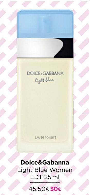 Promoties Dolce+gabanna light blue women edt - Dolce & Gabbana - Geldig van 02/12/2020 tot 31/12/2020 bij ICI PARIS XL