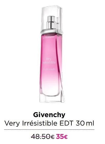 Promoties Givenchy very irrésistible edt - Givenchy - Geldig van 02/12/2020 tot 31/12/2020 bij ICI PARIS XL