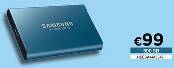 Promotions Samsung supersnelle externe ssd opslag samsung t5 - Samsung - Valide de 01/12/2020 à 31/12/2020 chez Compudeals