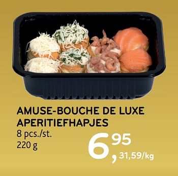 Promotions Amuse-bouche de luxe aperitiefhapjes - Produit maison - Alvo - Valide de 16/12/2020 à 05/01/2021 chez Alvo