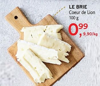 Promotions Le brie coeur de lion - Coeur de Lion - Valide de 16/12/2020 à 05/01/2021 chez Alvo