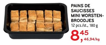 Promotions Pains de saucisses mini worstenbroodjes - Produit maison - Alvo - Valide de 16/12/2020 à 05/01/2021 chez Alvo