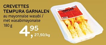 Promotions Crevettes tempura garnalen au mayonnaise wasabi - Produit maison - Alvo - Valide de 16/12/2020 à 05/01/2021 chez Alvo