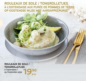 Promotions Rouleaux de sole à l`ostendaise - Produit maison - Alvo - Valide de 16/12/2020 à 05/01/2021 chez Alvo