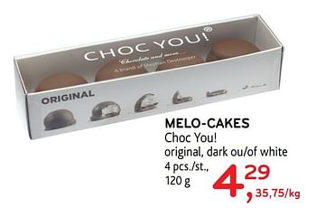 Promotions Melo-cakes choc you! - Produit maison - Alvo - Valide de 16/12/2020 à 05/01/2021 chez Alvo