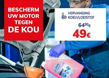 Promoties Vervanging koelvloeistof - Huismerk - Auto 5  - Geldig van 07/12/2020 tot 05/01/2021 bij Auto 5