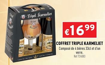 Promotions Coffret triple karmeliet - TRipel Karmeliet - Valide de 09/12/2020 à 13/12/2020 chez Trafic