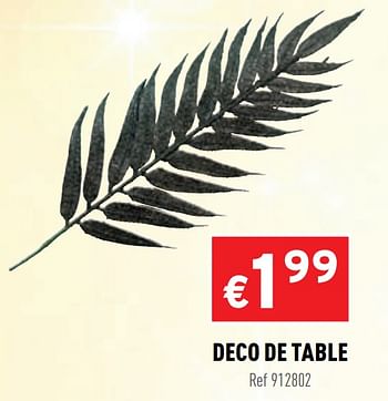 Promotions Deco de table - Produit maison - Trafic  - Valide de 09/12/2020 à 13/12/2020 chez Trafic