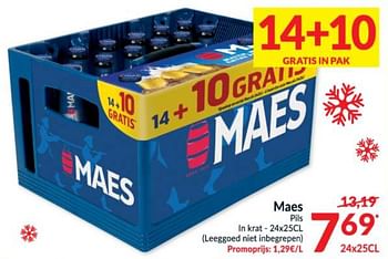 Promoties Maes pils - Maes - Geldig van 15/12/2020 tot 24/12/2020 bij Intermarche