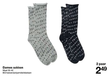 Promoties Dames sokken - Huismerk - Zeeman  - Geldig van 12/12/2020 tot 18/12/2020 bij Zeeman