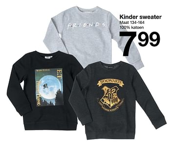 Promoties Kinder sweater - Huismerk - Zeeman  - Geldig van 12/12/2020 tot 18/12/2020 bij Zeeman