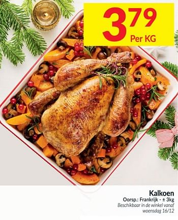 Promotions Kalkoen - Produit maison - Intermarche - Valide de 15/12/2020 à 24/12/2020 chez Intermarche