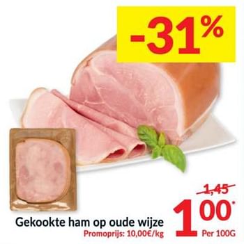 Promoties Gekookte ham op oude wijze - Huismerk - Intermarche - Geldig van 15/12/2020 tot 24/12/2020 bij Intermarche