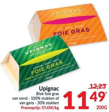 Promoties Upignac blok foie gras - Upignac - Geldig van 15/12/2020 tot 24/12/2020 bij Intermarche