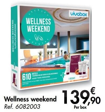 Technologie vocaal Refrein Vivabox Wellness weekend - Promotie bij Carrefour