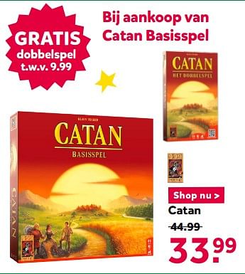 Promoties Catan - 999games - Geldig van 12/12/2020 tot 27/12/2020 bij Intertoys