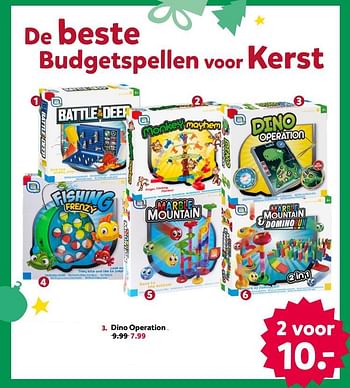 Promoties Dino operation - Huismerk - Intertoys - Geldig van 12/12/2020 tot 27/12/2020 bij Intertoys