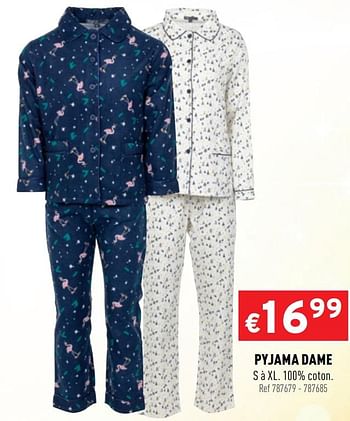 Promotions Pyjama dame - Produit maison - Trafic  - Valide de 16/12/2020 à 20/12/2020 chez Trafic