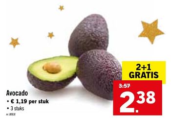 Promoties Avocado - Huismerk - Lidl - Geldig van 21/12/2020 tot 27/12/2020 bij Lidl