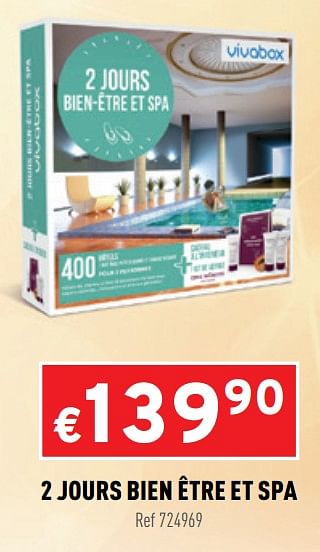 Promotions 2 jours bien être et spa - Vivabox - Valide de 16/12/2020 à 20/12/2020 chez Trafic