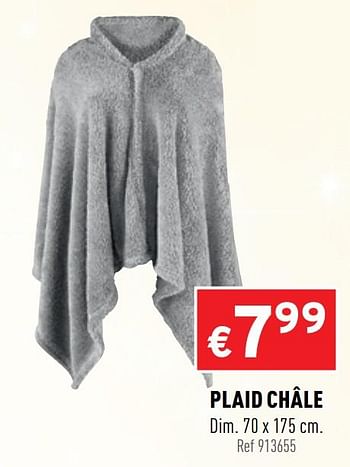 Promotions Plaid châle - Produit maison - Trafic  - Valide de 16/12/2020 à 20/12/2020 chez Trafic