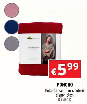 Promotions Poncho - Produit maison - Trafic  - Valide de 16/12/2020 à 20/12/2020 chez Trafic