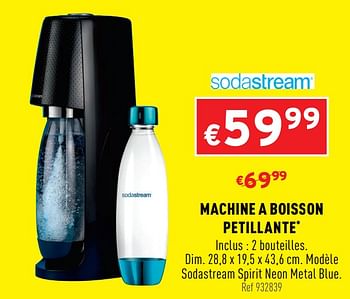 Promotions Sodastream machine a boisson petillante - Sodastream - Valide de 16/12/2020 à 20/12/2020 chez Trafic