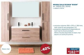 Promotion Zelfbouwmarkt Meuble Salle De Bain Bison Simply Cuisine Et Salle De Bain Valide Jusqua 4 Promobutler