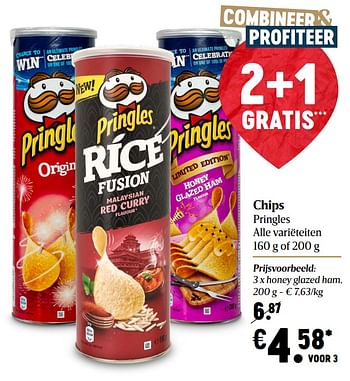 Promotions Chips pringles honey glazed ham - Pringles - Valide de 17/12/2020 à 25/12/2020 chez Delhaize