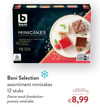 Promotions Boni selection assortiment minicakes - Boni - Valide de 16/12/2020 à 31/12/2020 chez OKay