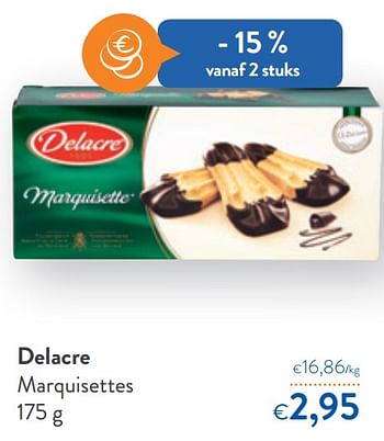 Promoties Delacre marquisettes - Delacre - Geldig van 16/12/2020 tot 31/12/2020 bij OKay