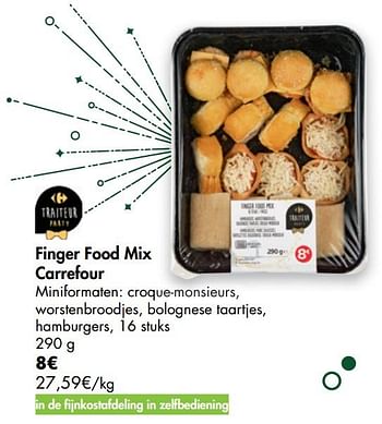 Promoties Finger food mix carrefour - Huismerk - Carrefour  - Geldig van 16/12/2020 tot 24/12/2020 bij Carrefour