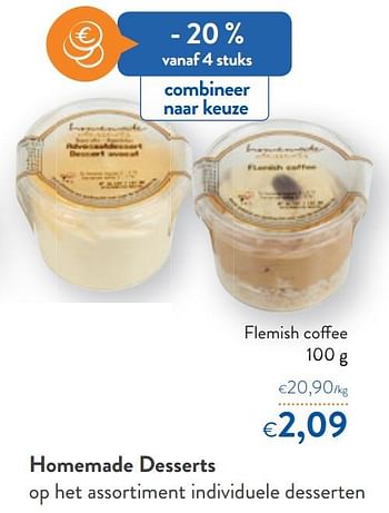 Promoties Homemade desserts flemish coffee - Huismerk - Okay  - Geldig van 16/12/2020 tot 31/12/2020 bij OKay