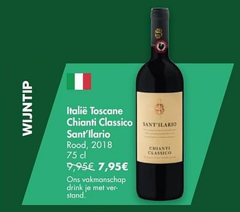 Promoties Italië toscane chianti classico sant`ilario rood, 2018 - Rode wijnen - Geldig van 16/12/2020 tot 24/12/2020 bij Carrefour