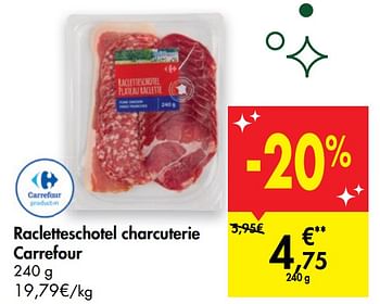 Promoties Racletteschotel charcuterie carrefour - Huismerk - Carrefour  - Geldig van 16/12/2020 tot 24/12/2020 bij Carrefour