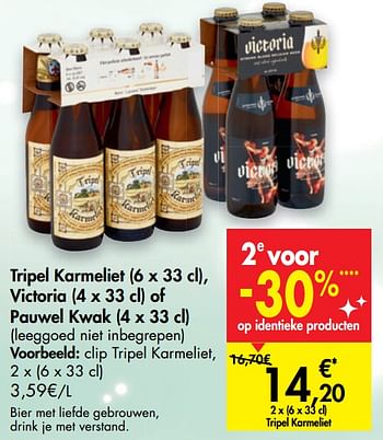 Promoties Clip tripel karmeliet - TRipel Karmeliet - Geldig van 16/12/2020 tot 24/12/2020 bij Carrefour