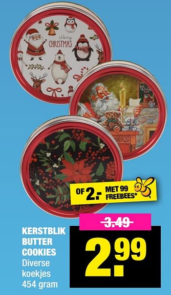 Promoties Kerstblik butter cookies - Huismerk - Big Bazar - Geldig van 14/12/2020 tot 03/01/2021 bij Big Bazar