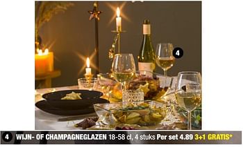 Promoties Wijn- of champagneglazen - Huismerk - Big Bazar - Geldig van 14/12/2020 tot 03/01/2021 bij Big Bazar