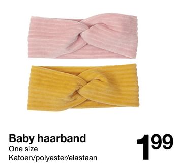 Promoties Baby haarband - Huismerk - Zeeman  - Geldig van 19/12/2020 tot 25/12/2020 bij Zeeman